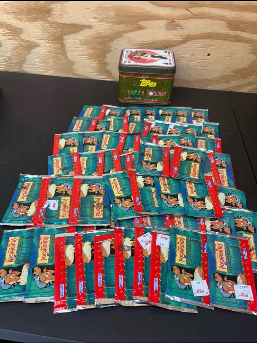 69 sealed packs 1996 Skybox Pocahontas trading cards